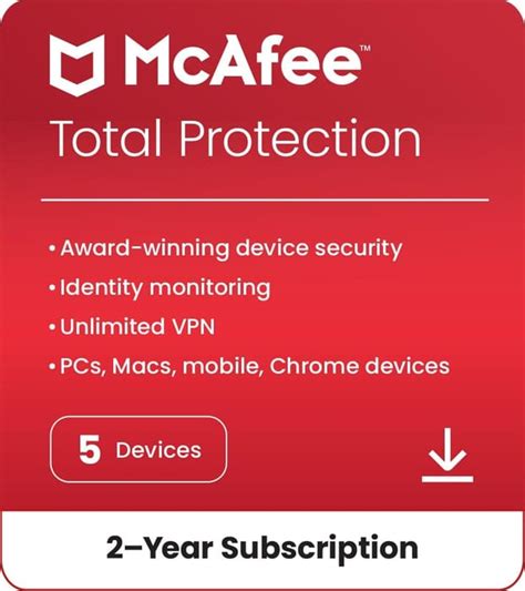 2 year mcafee subscription.